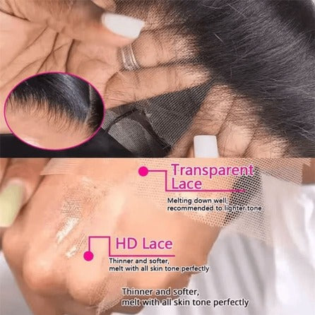 Natural Black 13x4 HD Lace Straight Wig — Glueless Raw Remy Hair