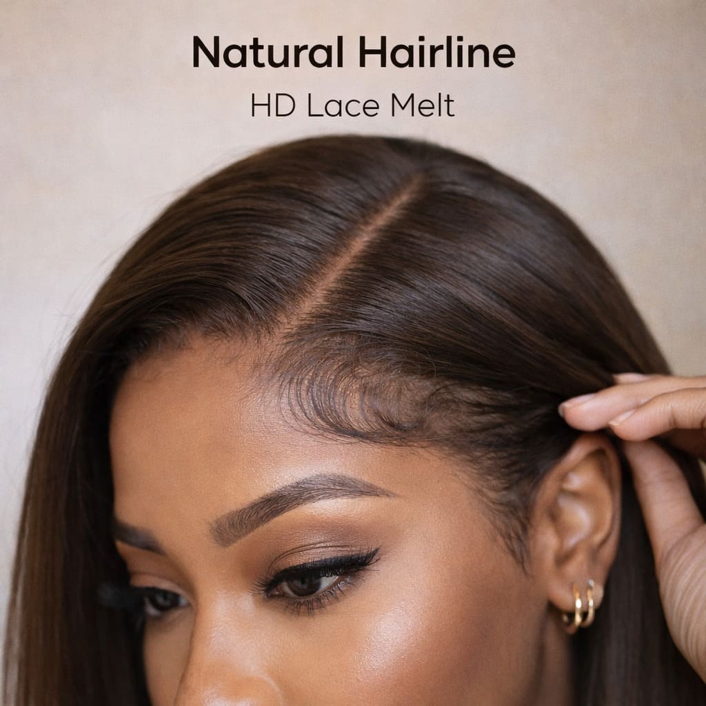 #4 Brown 13x4 HD Lace Glueless Bob Wig | FlexiGrip™
