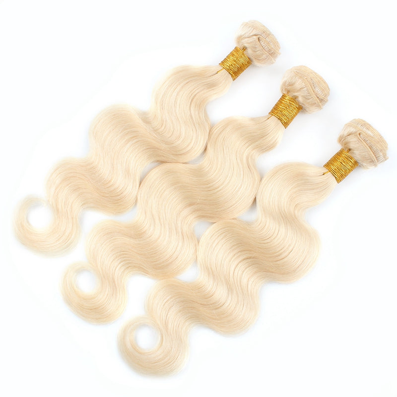 1pc 613 Blonde Straight / Body Wave 100% Human Hair Bundle