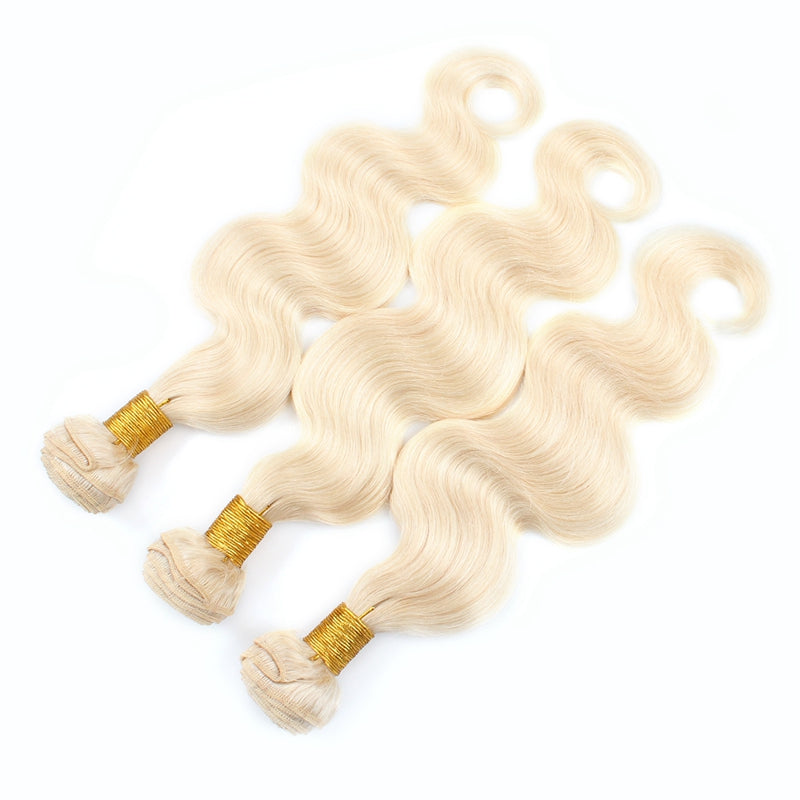 1pc 613 Blonde Straight / Body Wave 100% Human Hair Bundle
