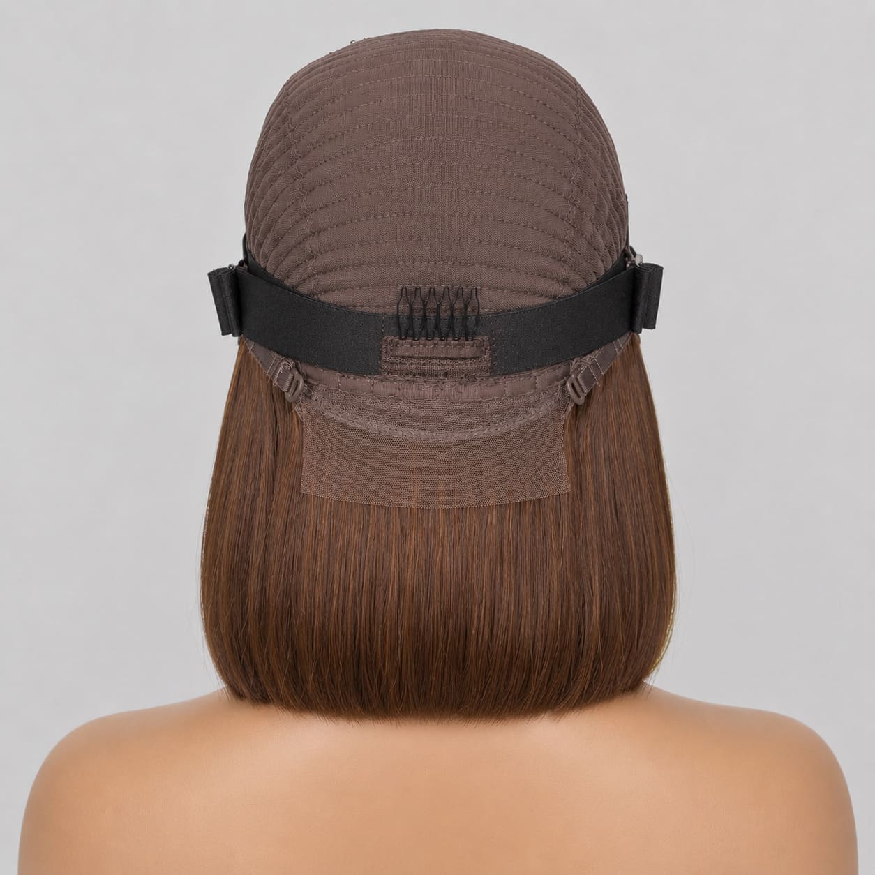 Soft Brown Glueless Bob Wig | FlexiGrip™