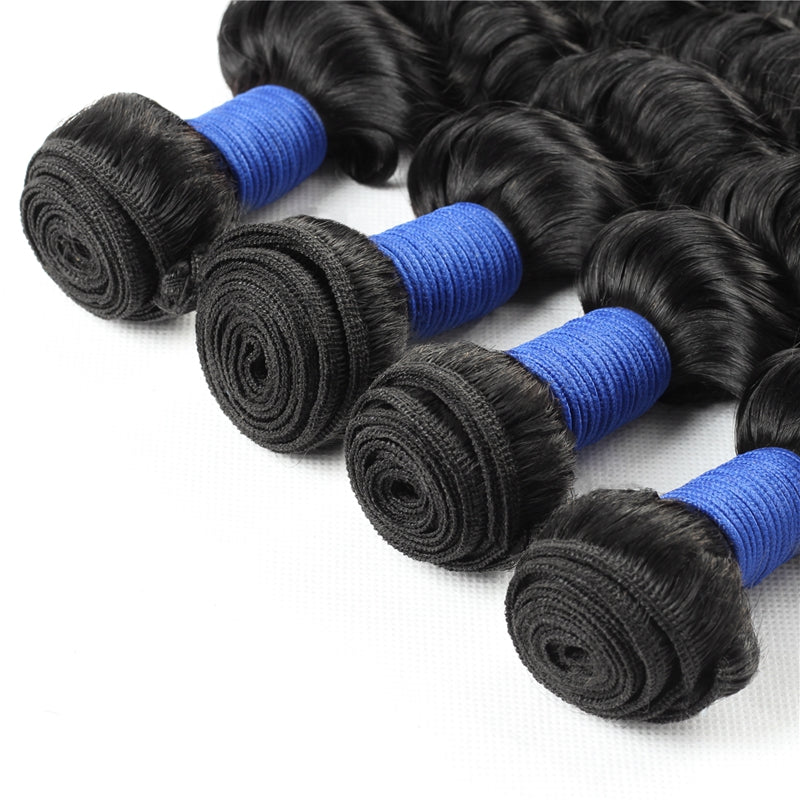 1pc Deep Wave 100% Virgin Human Hair Bundle