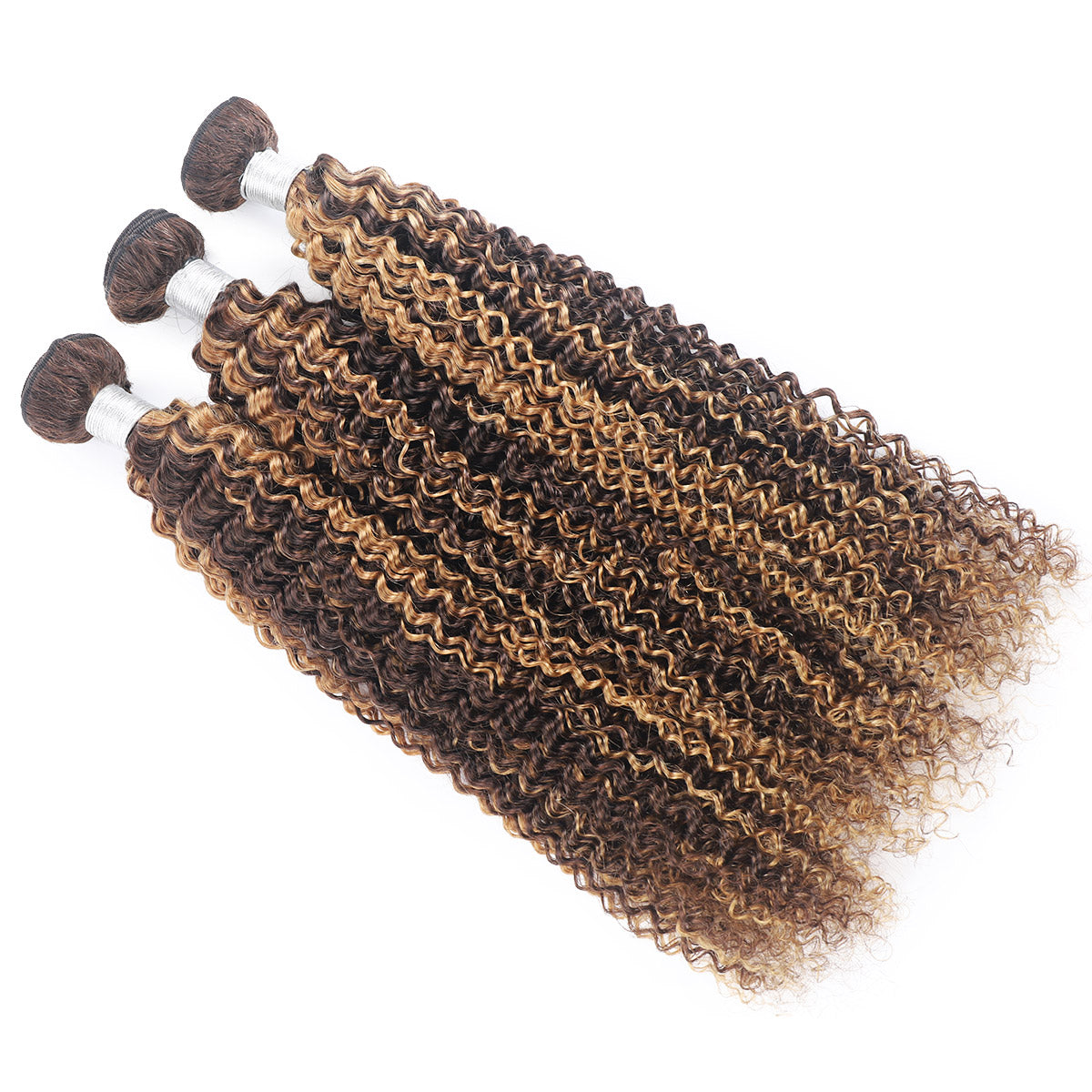 P4/27 Highlight Human Hair Bundles – Brown & Honey Blonde