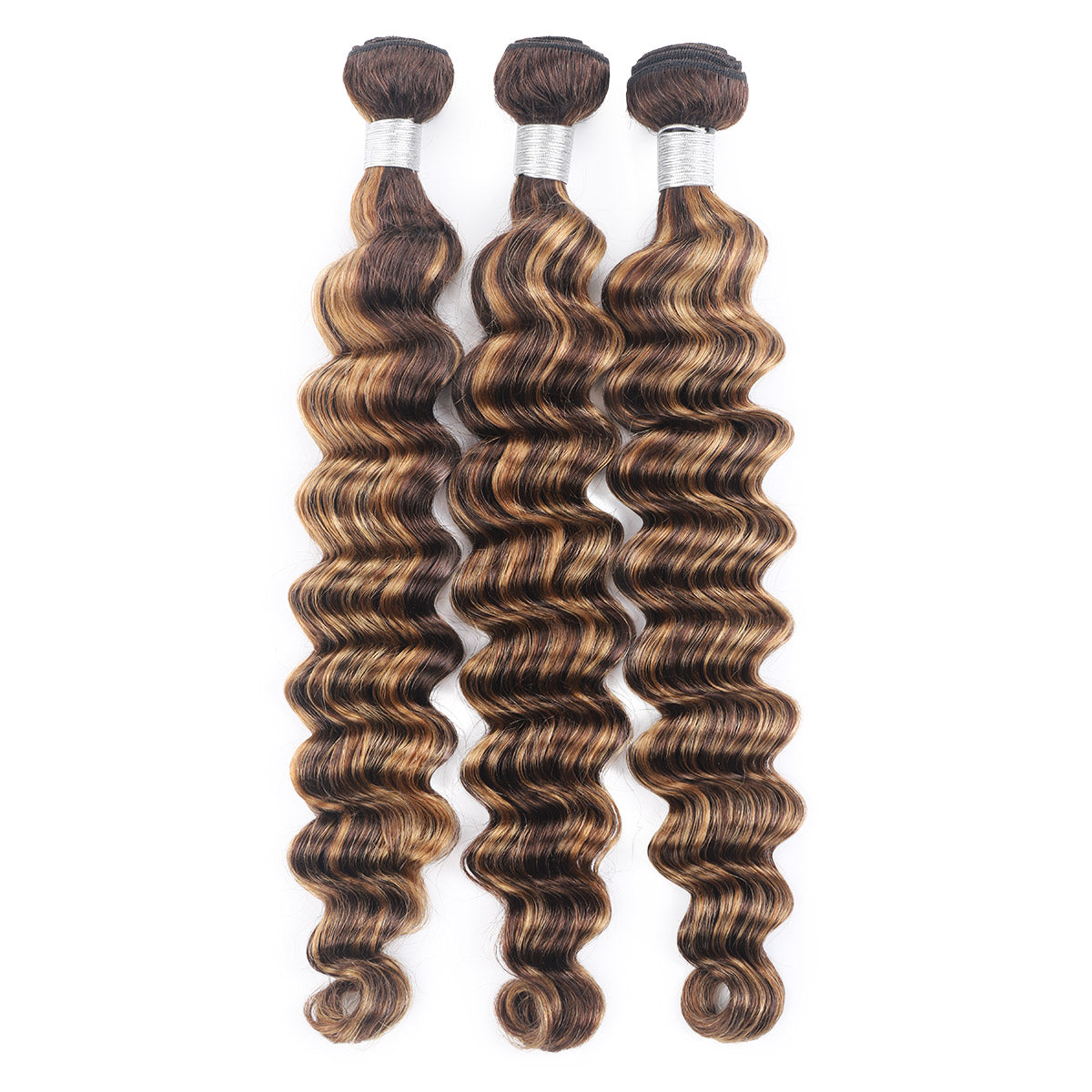 P4/27 Highlight Human Hair Bundles – Brown & Honey Blonde