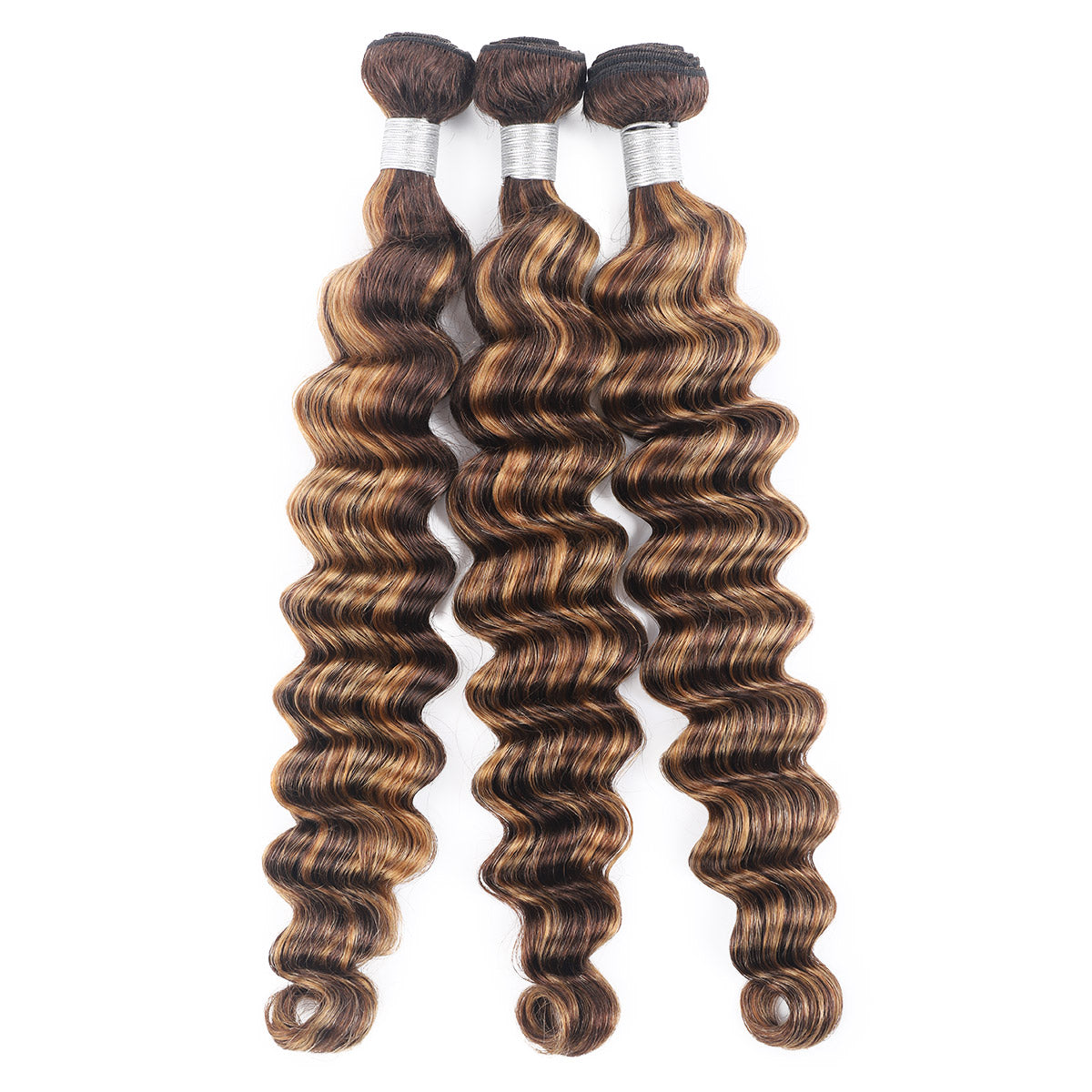 P4/27 Highlight Human Hair Bundles – Brown & Honey Blonde