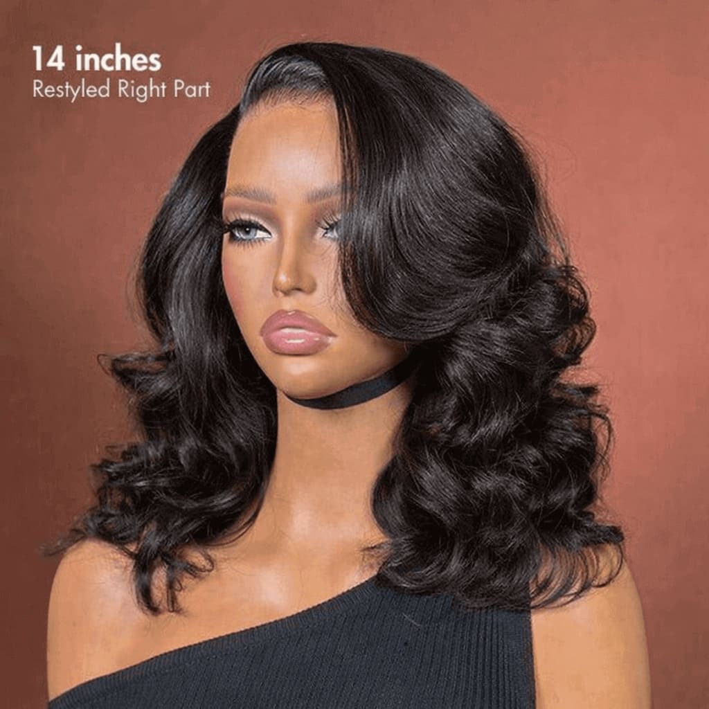 Natural Black 13x6 HD Lace Body Wave Glueless Wig | Raw Remy Human Hair