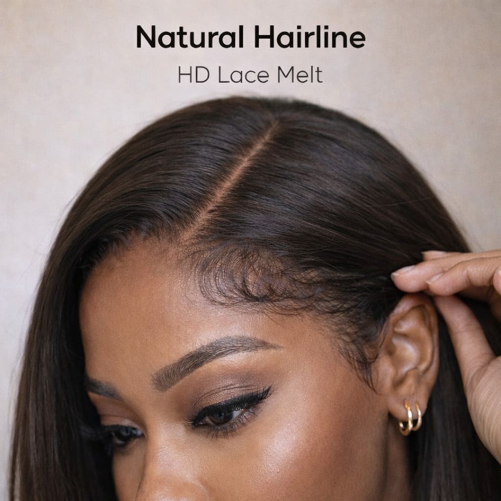 Natural Black Straight Glueless Bob Wig (13x4 HD Lace) — Natural, Beginner-Friendly & Ready to Wear | FlexiGrip™