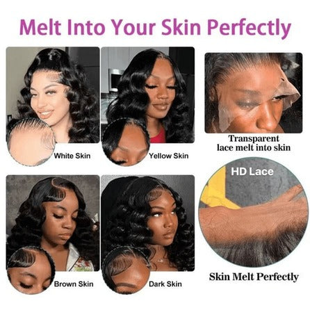 Natural Black 13x4 HD Lace Straight Wig — Glueless Raw Remy Hair
