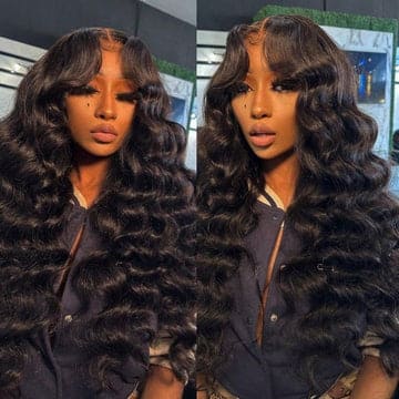 Natural Black 13x4 HD Lace Deep Wave Wig — Glueless Raw Remy Hair