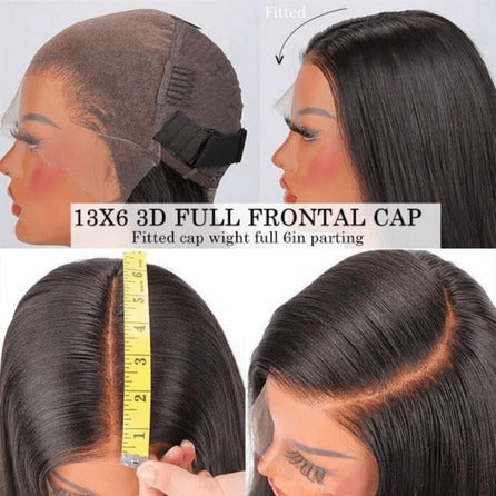 Natural Black 13x4 HD Lace Straight Wig — Glueless Raw Remy Hair