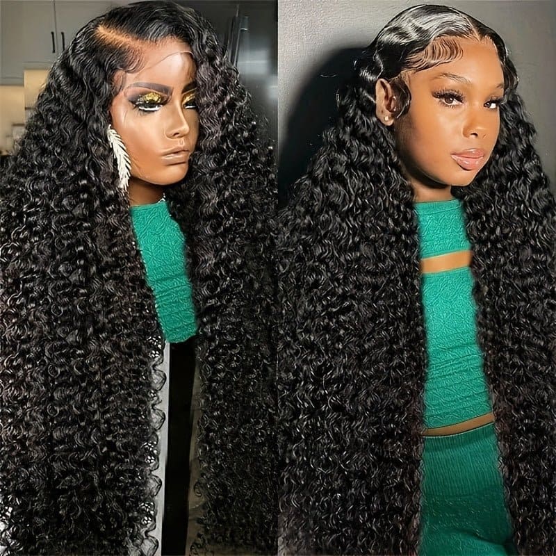 Natural Black 13x4 HD Lace Deep Wave Wig — Glueless Raw Remy Hair