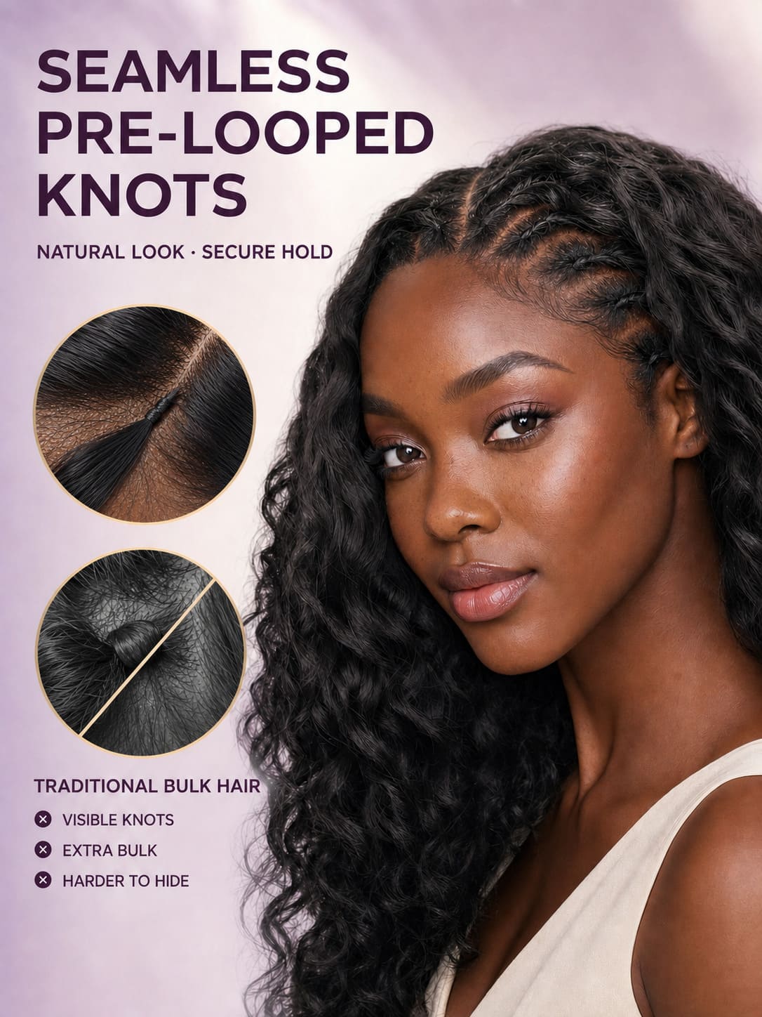 Burmese Curly Feather Crochet Human Hair Extensions