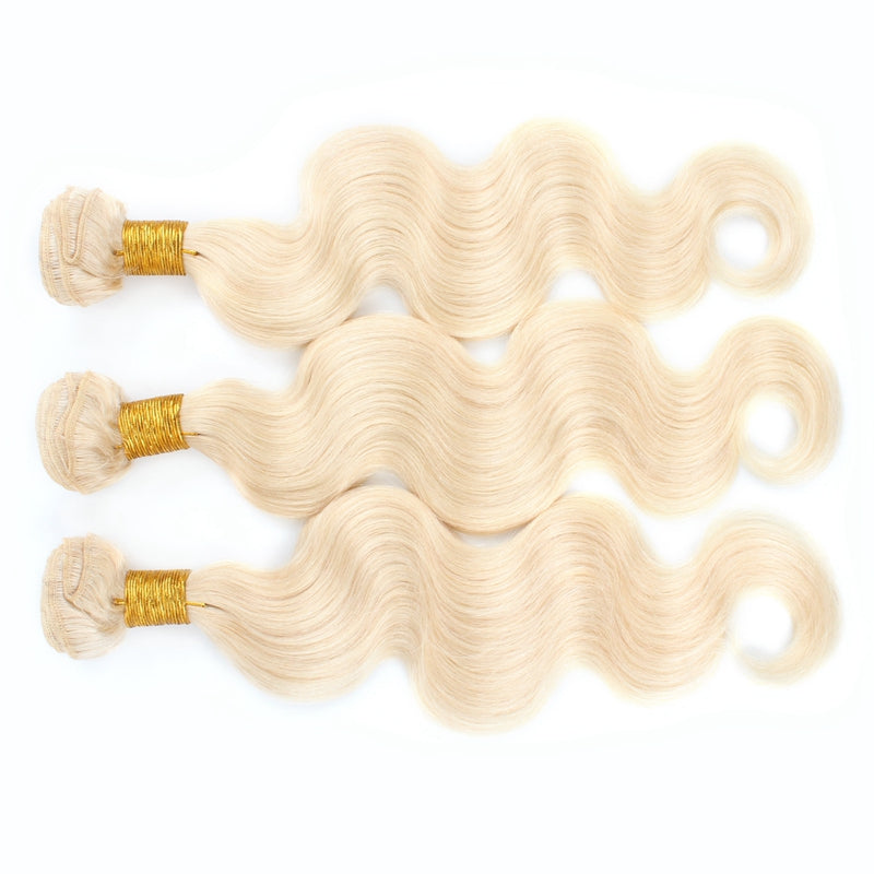 1pc 613 Blonde Straight / Body Wave 100% Human Hair Bundle