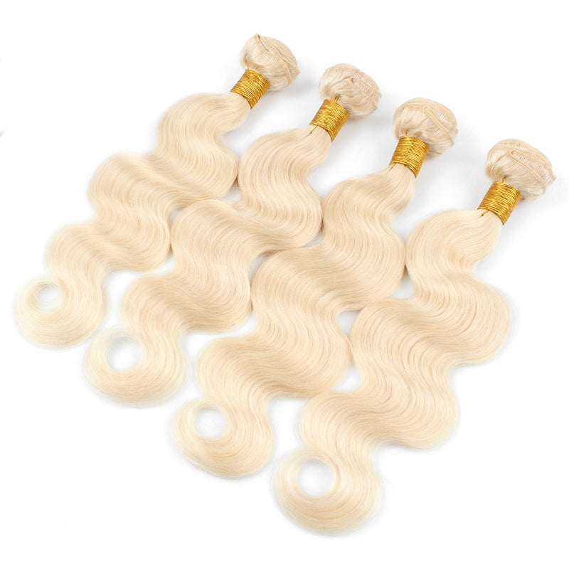1pc 613 Blonde Straight / Body Wave 100% Human Hair Bundle