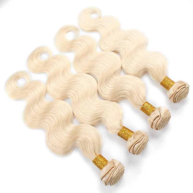 1pc 613 Blonde Straight / Body Wave 100% Human Hair Bundle