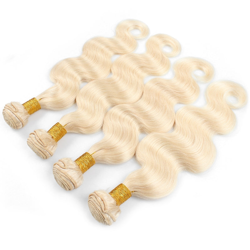 1pc 613 Blonde Straight / Body Wave 100% Human Hair Bundle
