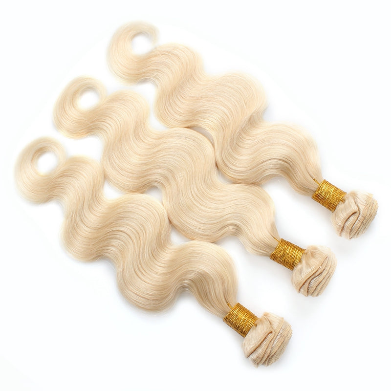 1pc 613 Blonde Straight / Body Wave 100% Human Hair Bundle