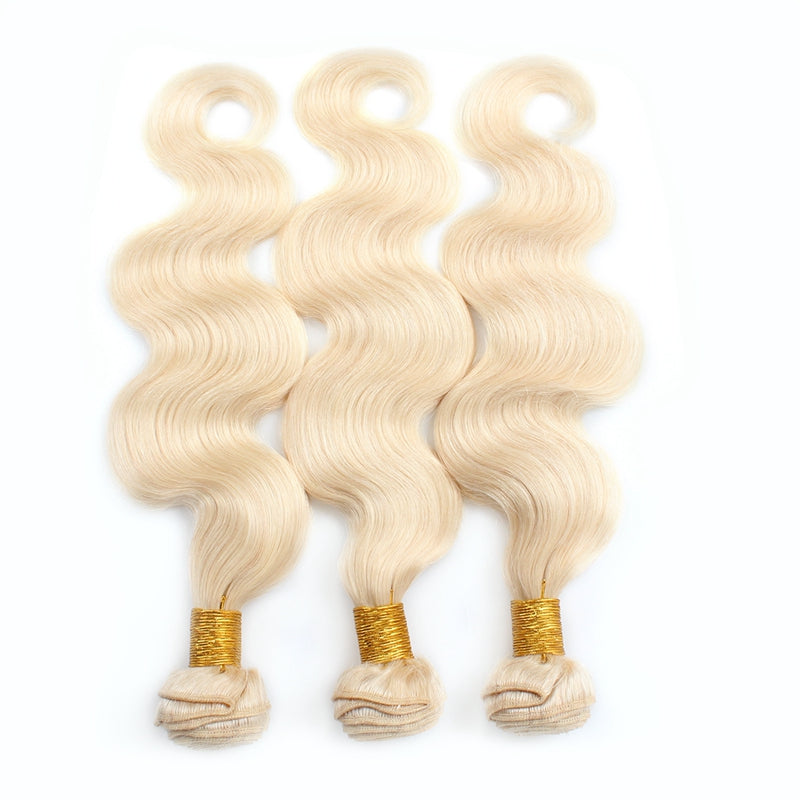 1pc 613 Blonde Straight / Body Wave 100% Human Hair Bundle
