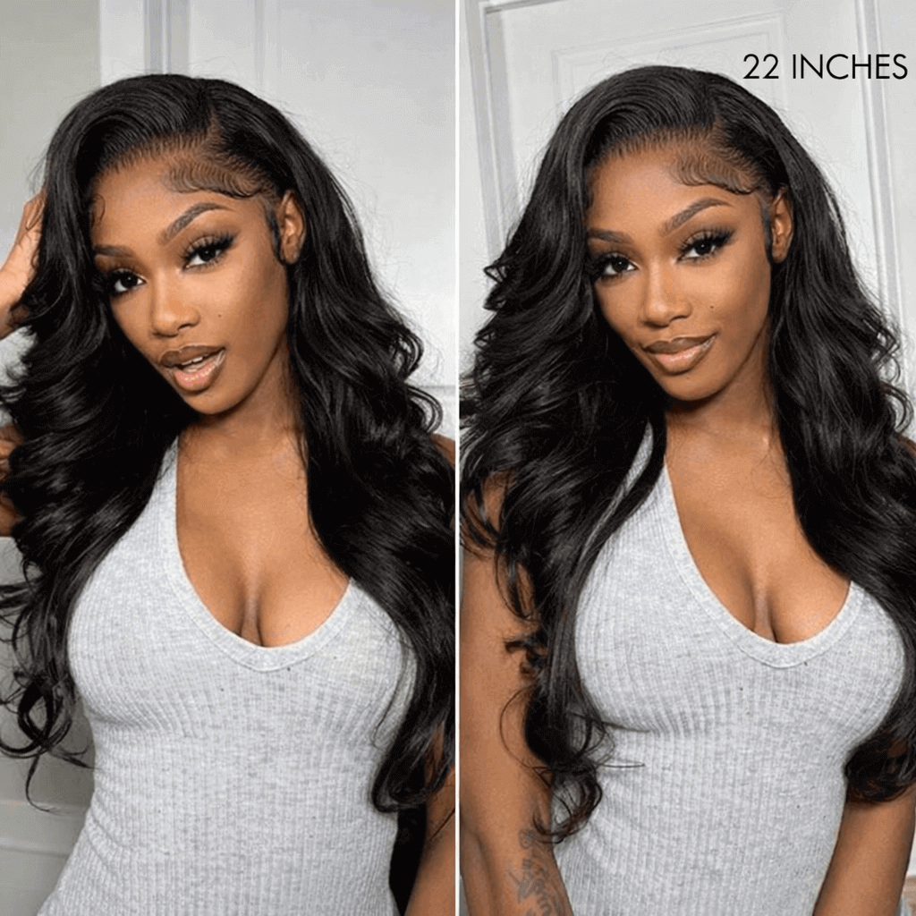 [210%-250% Density] FlexiGrip™ 13x6 HD Lace Body Wave Wig Glueless 100% Human Hair