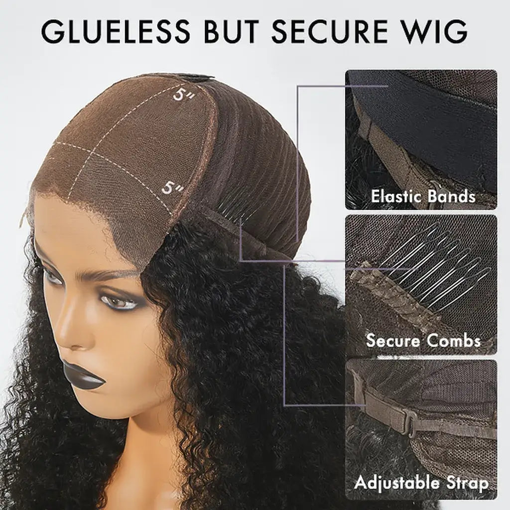 [210%-250% Density] FlexiGrip™ 13x4 HD Lace Front Straight Wig Glueless 100% Human Hair