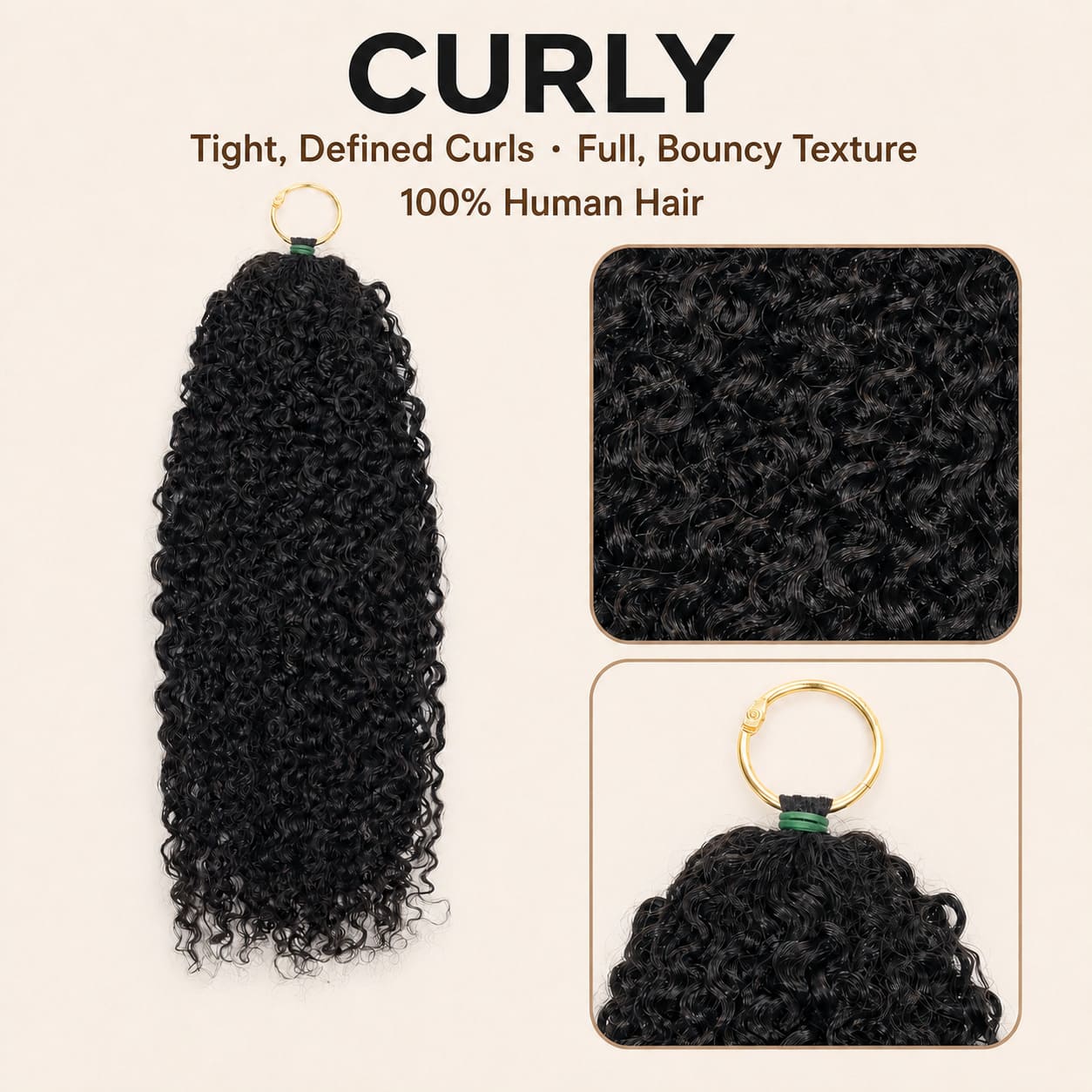 Burmese Curly Feather Crochet Human Hair Extensions