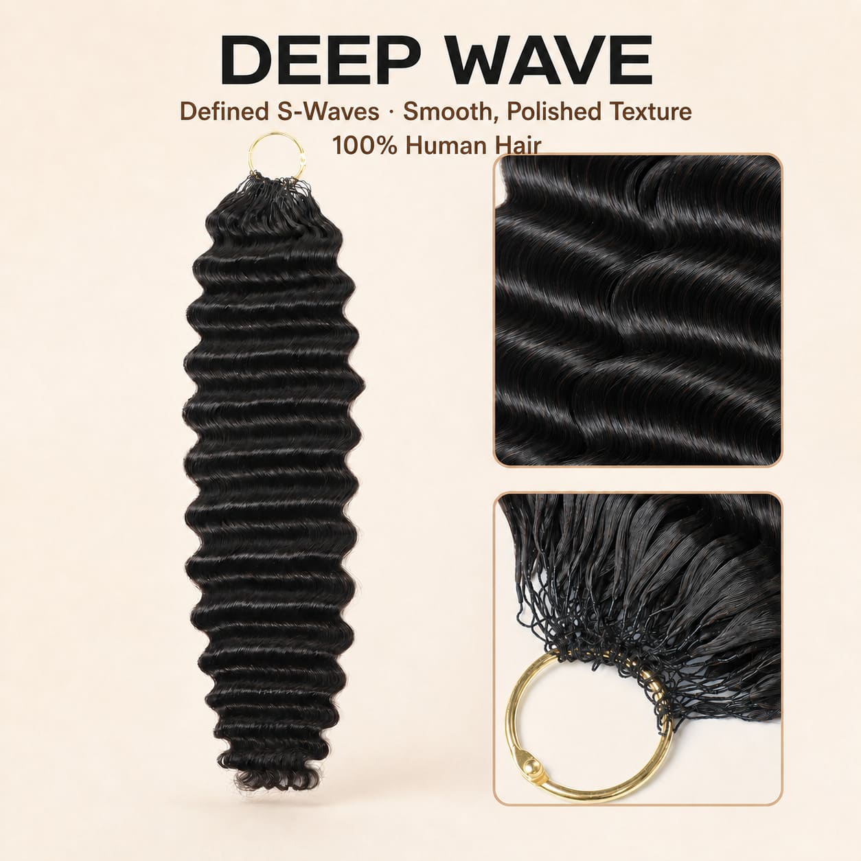 Burmese Curly Feather Crochet Human Hair Extensions