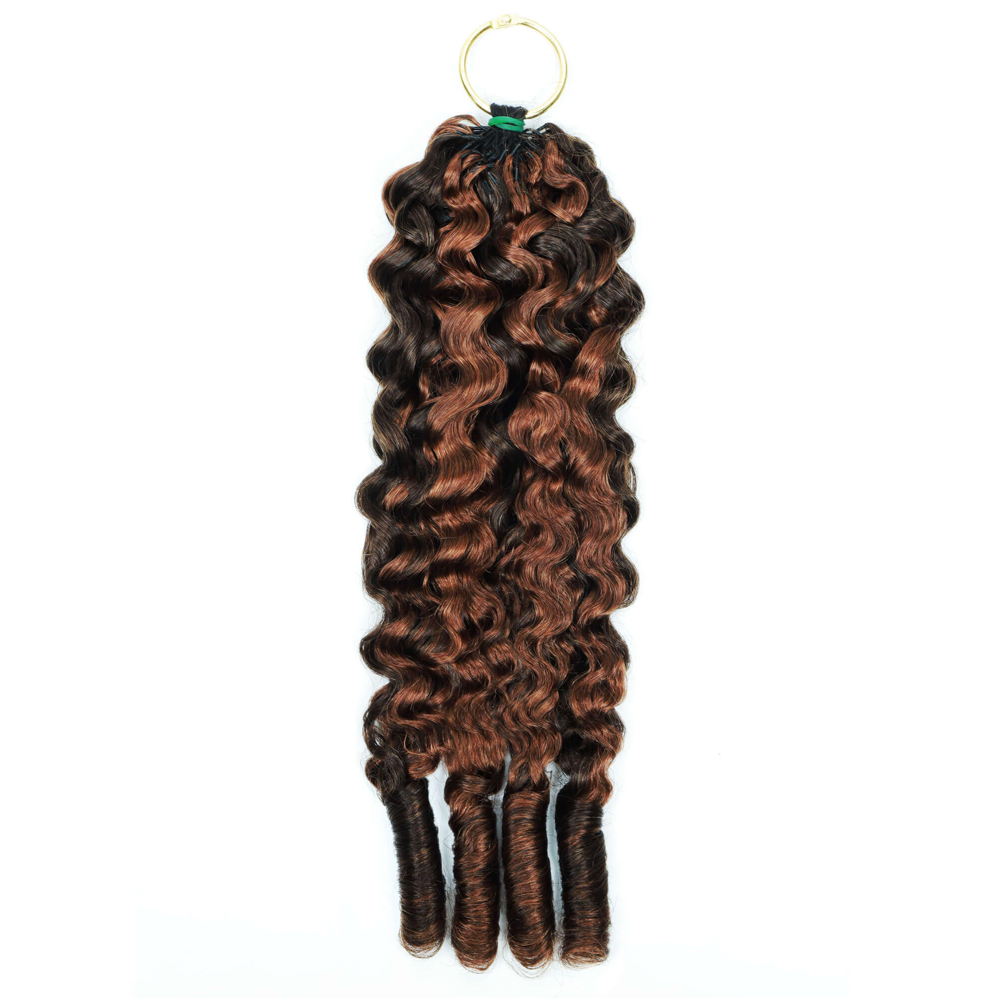 Colored Burmese Curly Feather Crochet Human Hair Extensions