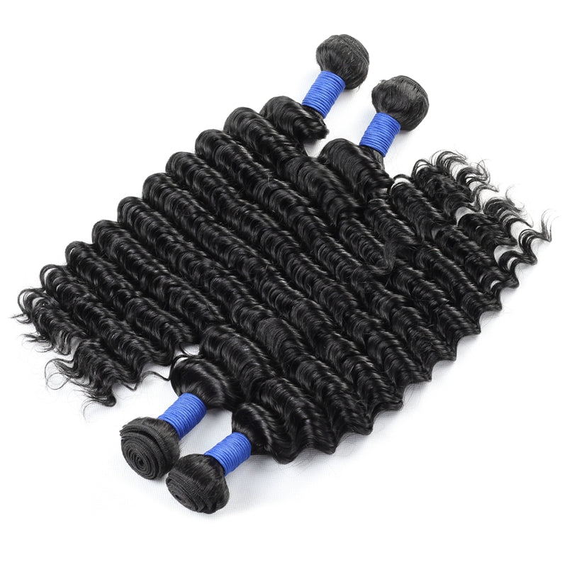 1pc Deep Wave 100% Virgin Human Hair Bundle