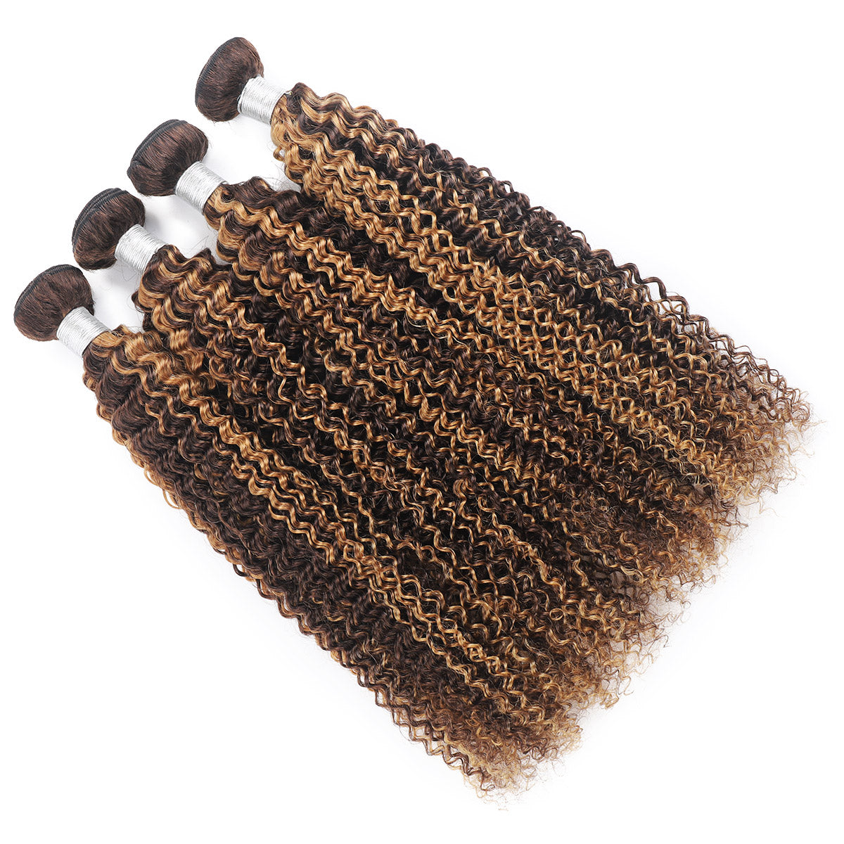 P4/27 Highlight Human Hair Bundles – Brown & Honey Blonde