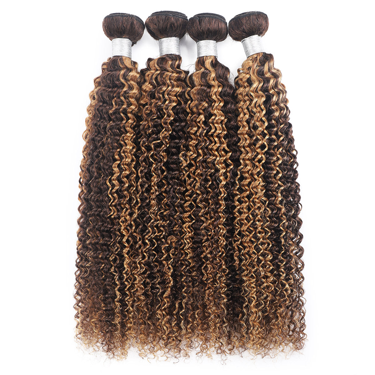 P4/27 Highlight Human Hair Bundles – Brown & Honey Blonde