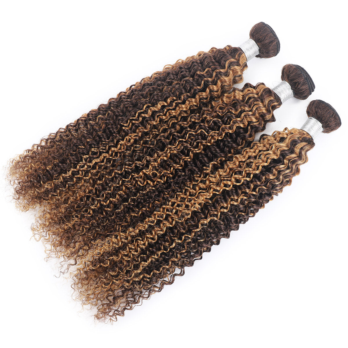 P4/27 Highlight Human Hair Bundles – Brown & Honey Blonde