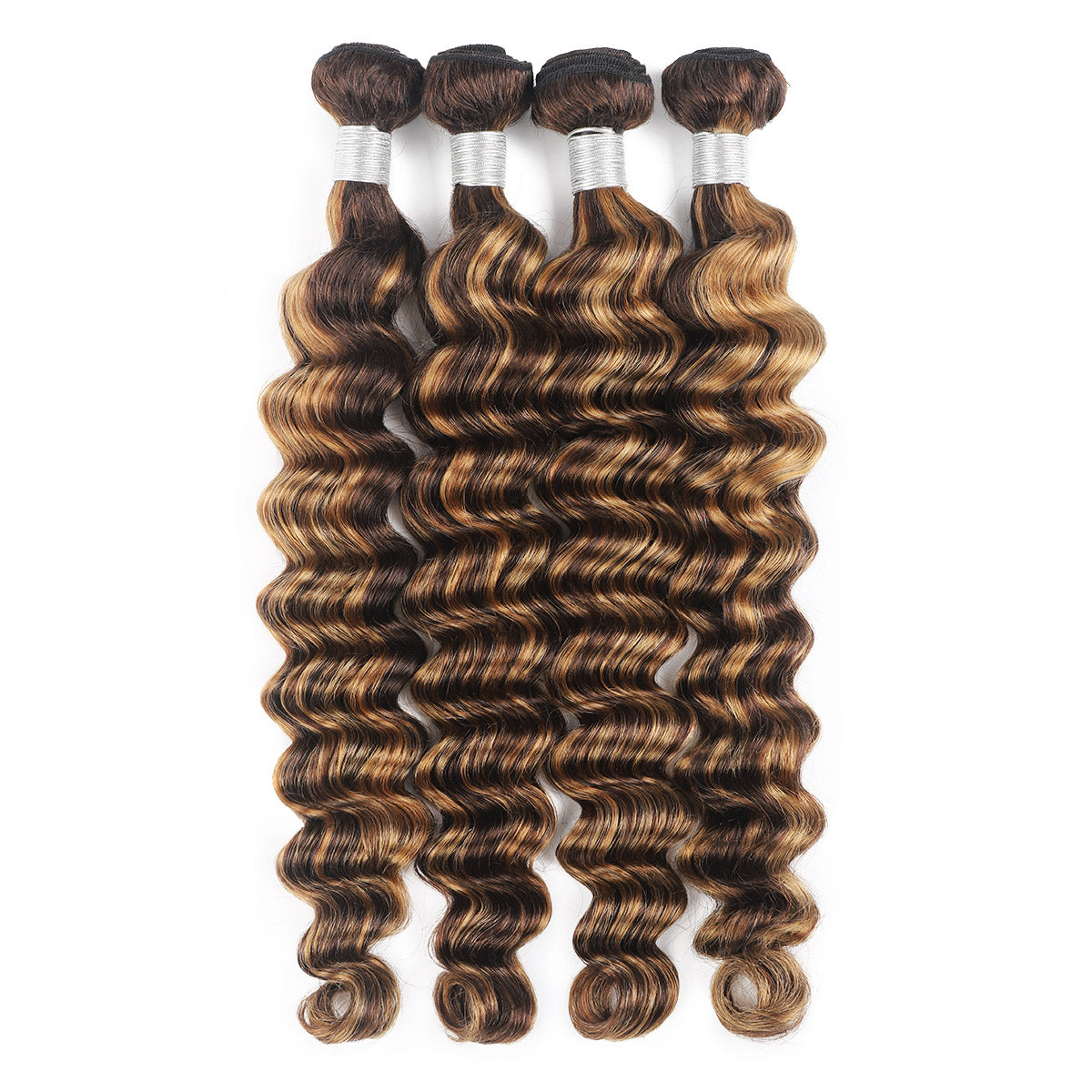 P4/27 Highlight Human Hair Bundles – Brown & Honey Blonde
