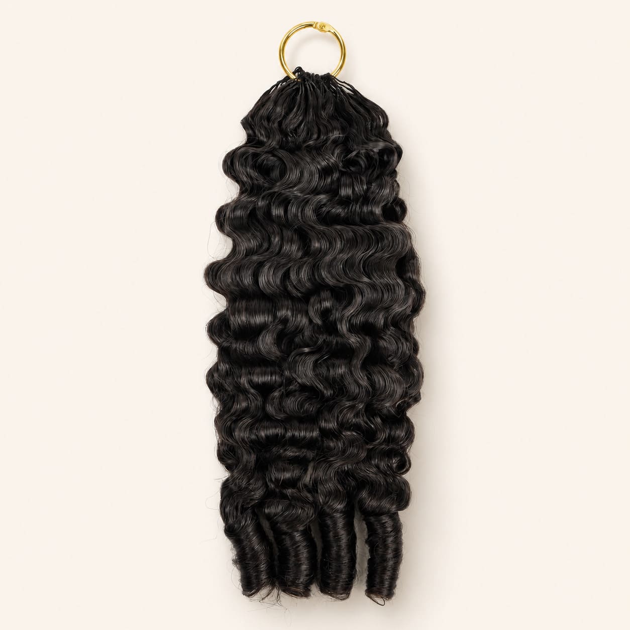 Burmese Curly Feather Crochet Human Hair Extensions