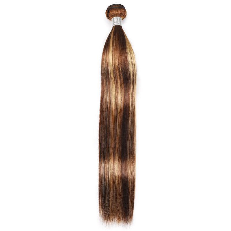 P4/27 Highlight Human Hair Bundles – Brown & Honey Blonde