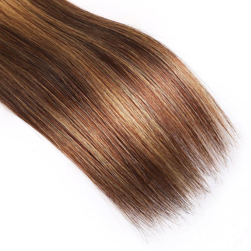 P4/27 Highlight Human Hair Bundles – Brown & Honey Blonde