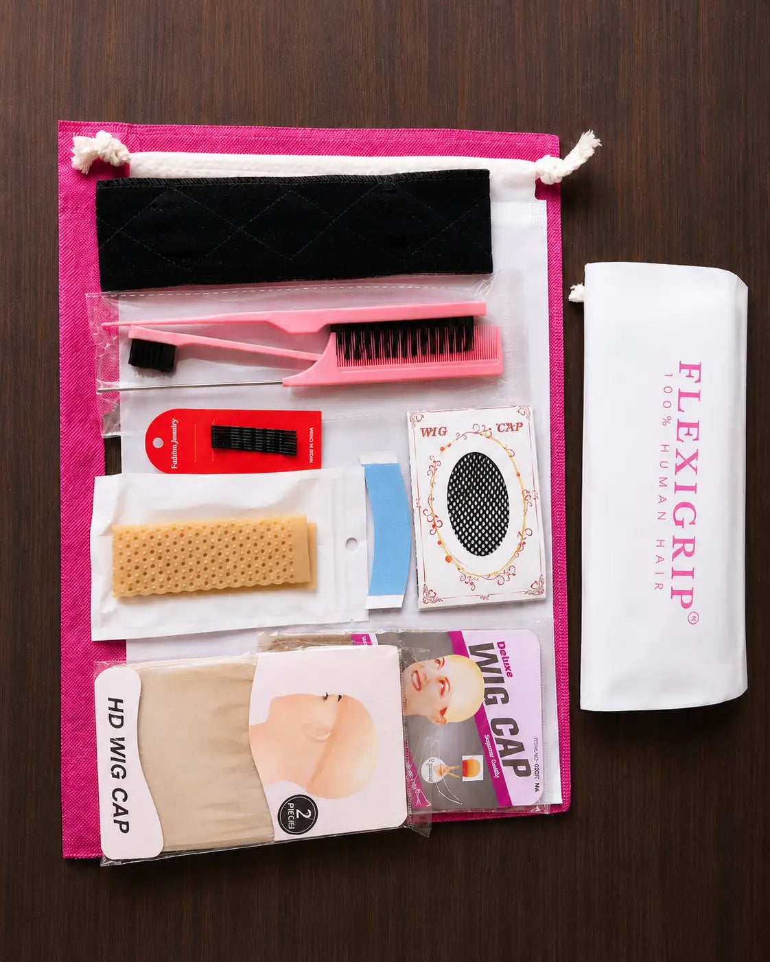 Free 7-piece wig essentials gift kit included with every order