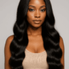 FLEXIGRIP 13x6 Body Wave HD Lace Front Wigs Human Hair for Women Lace Front Human Hair Wig with Baby Hair Natural Black