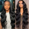 FLEXIGRIP 13x6 Body Wave HD Lace Front Wigs Human Hair for Women Lace Front Human Hair Wig with Baby Hair Natural Black
