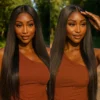Flexigrip 13x6 Lace Frontal Wigs Straight Hair Skinlike HD Lace Human Hair Wigs Long Inches Brazilian Virgin Hair