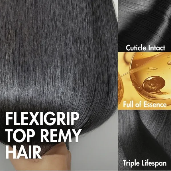 Flexigrip 13x6 Lace Frontal Wigs Straight Hair Skinlike HD Lace Human Hair Wigs Long Inches Brazilian Virgin Hair