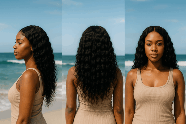 FLEXIGRIP  13x6 Real HD Invisible Lace Frontal Wigs Water Wave Human Hair Wigs