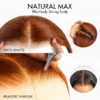FLEXIGRIP 13x6 Body Wave HD Lace Front Wigs Human Hair for Women Lace Front Human Hair Wig with Baby Hair Natural Black
