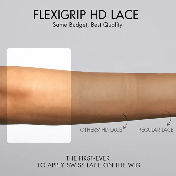 FLEXIGRIP 13x6 Body Wave HD Lace Front Wigs Human Hair for Women Lace Front Human Hair Wig with Baby Hair Natural Black