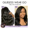 FLEXIGRIP 13x6 Body Wave HD Lace Front Wigs Human Hair for Women Lace Front Human Hair Wig with Baby Hair Natural Black