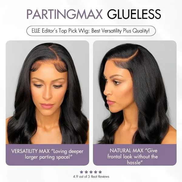 FLEXIGRIP 13x6 Body Wave HD Lace Front Wigs Human Hair for Women Lace Front Human Hair Wig with Baby Hair Natural Black